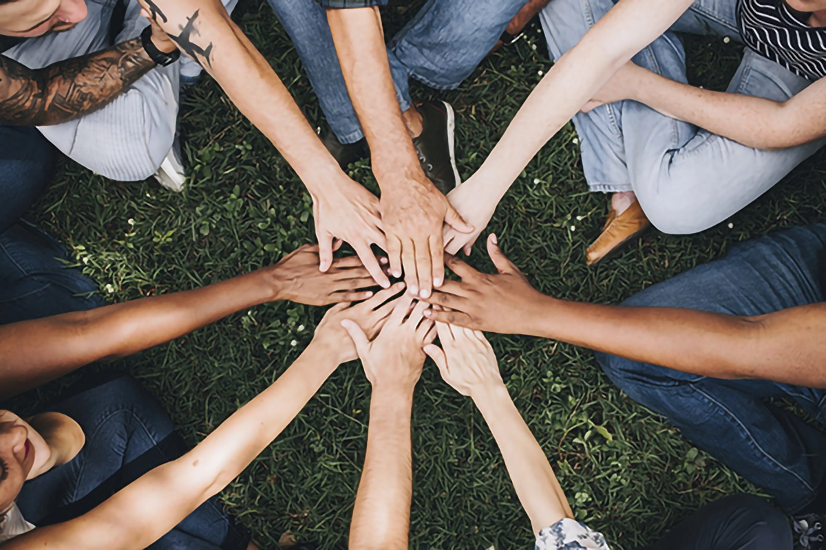 Group of hands