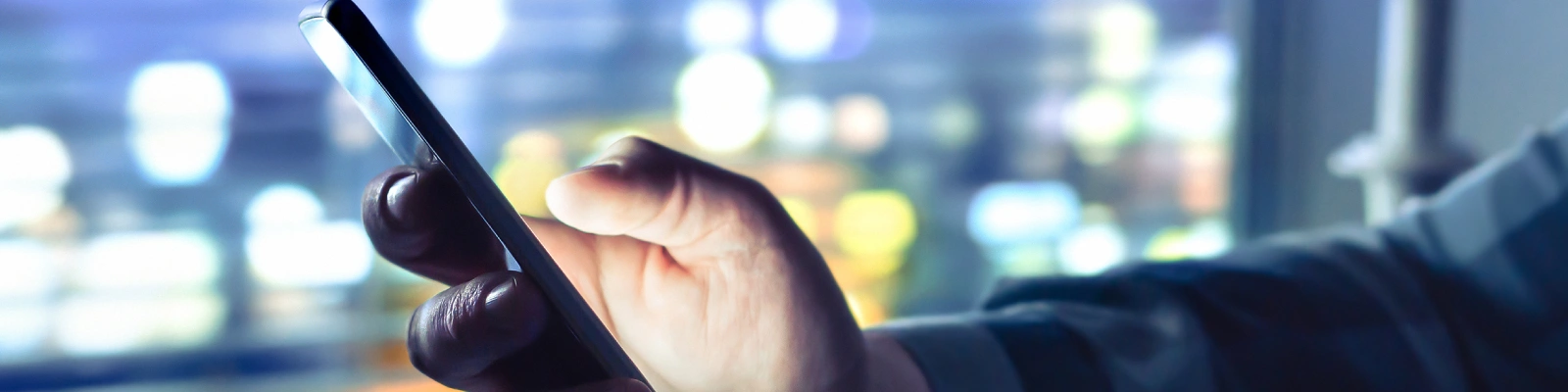 person holding a mobile phone